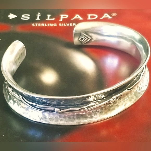 Rare Silpada Sterling Silver Cuff Bracelet - Picture 3 of 15